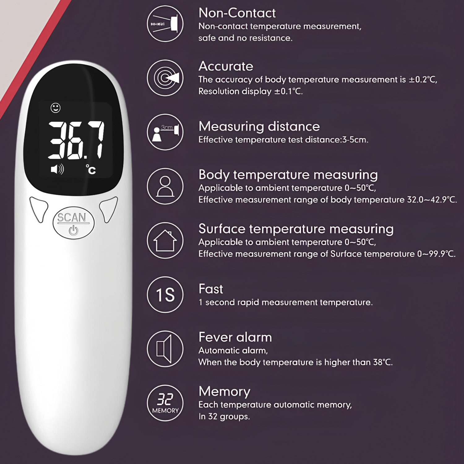 Medical Infrared Thermometer D - đánh giá và giá Pulse Oximeter