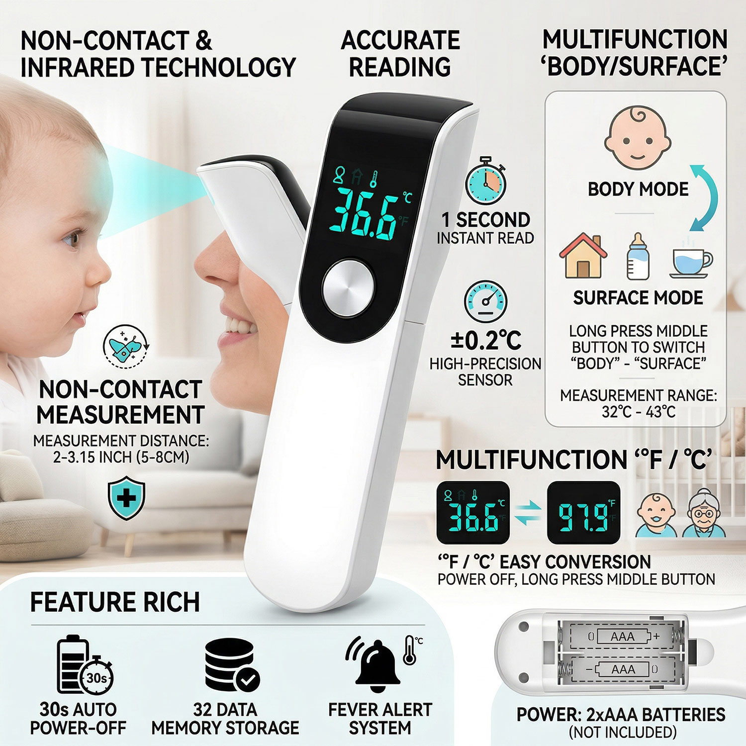 Medcial Forehead Thermometer F - đánh giá và giá Pulse Oximeter